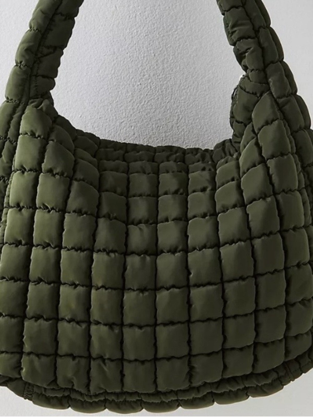 Free People Quilted Bag-Olive/New - Picture 6 of 6